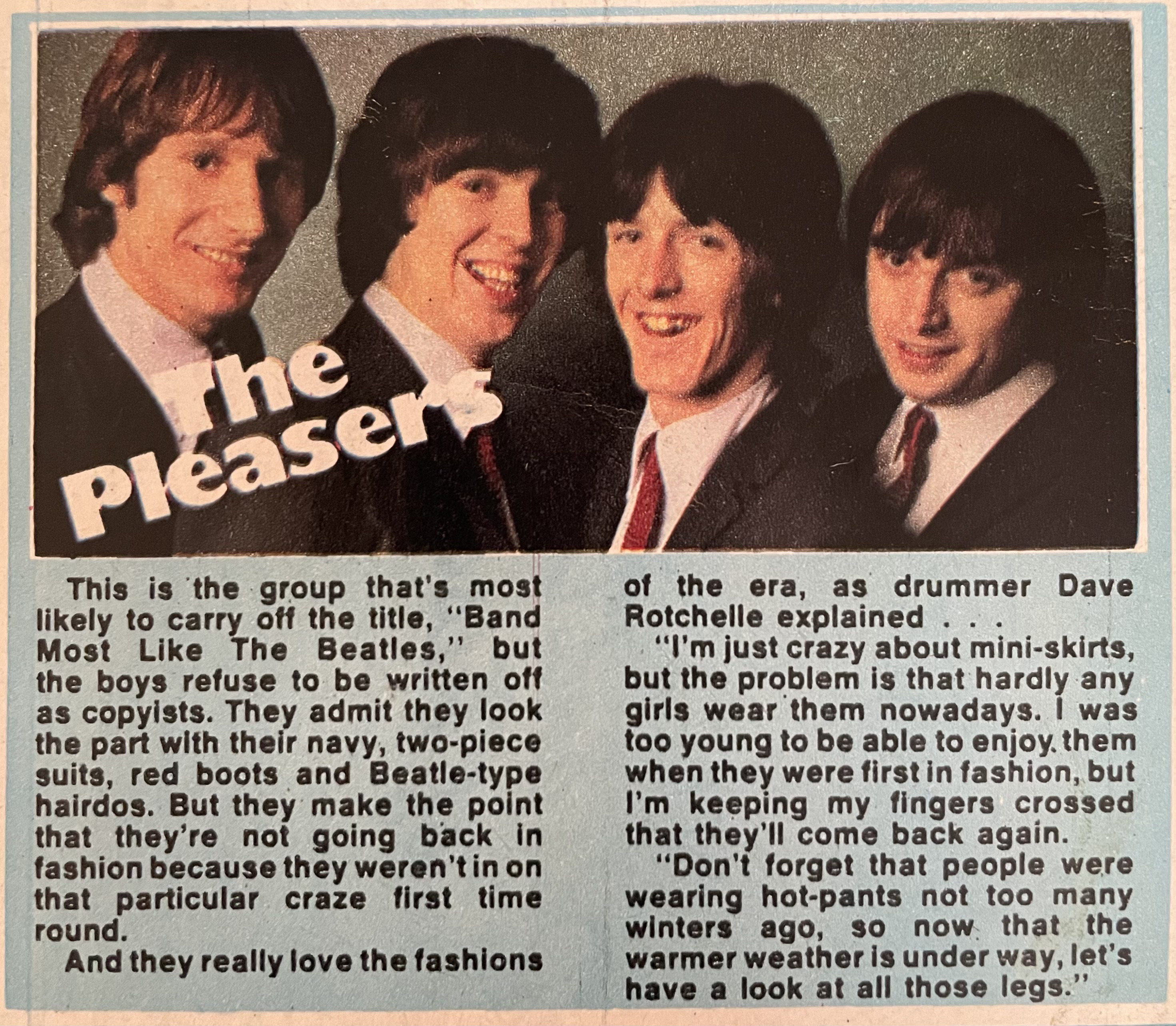The Pleasers archive photograph